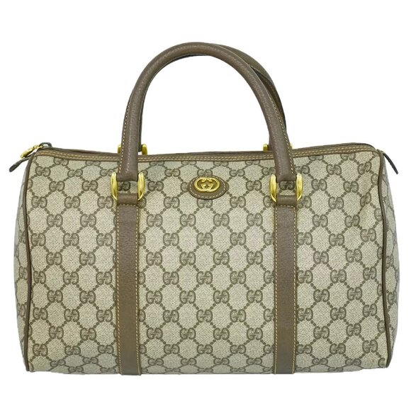 GUCCI Sherry GG Supreme Canvas Handbag Beige Brown - Picture 1 of 16